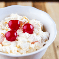 Easy Ambrosia Fruit Salad. When I was a kid, my grandmother always had a fruit salad of some kind for family functions and gatherings, but there was one that was my absolute favorite - ambrosia fruit salad! It's a staple in my family.