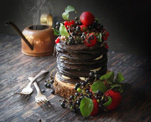 Chocolate Oatmeal Crepe Cake Recipe by Oatgasm
