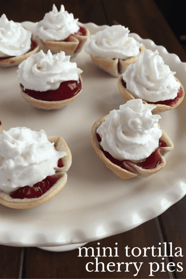Mini Tortilla Cherry Pies