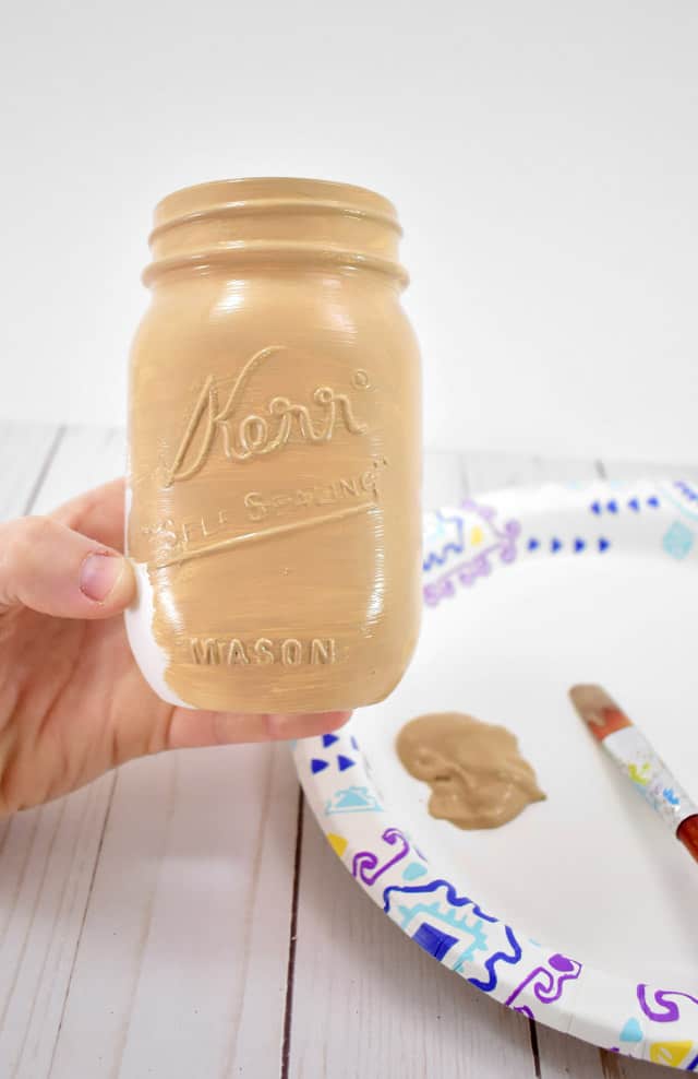 Easy Mason Jar Scarecrows Fall Craft